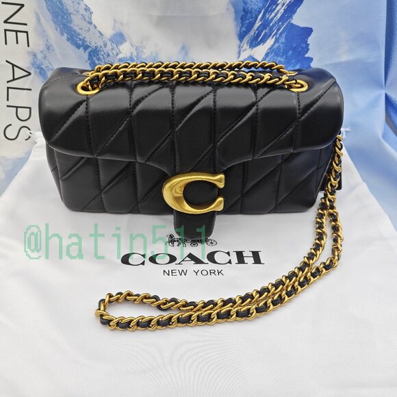 Perfect Coach tabby shoulder bag 26 with quilting black - Picture 1 of 16